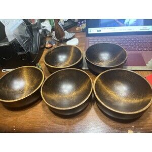 Weston Mill Bowls Vintage Stamped 5”  Set Of 5